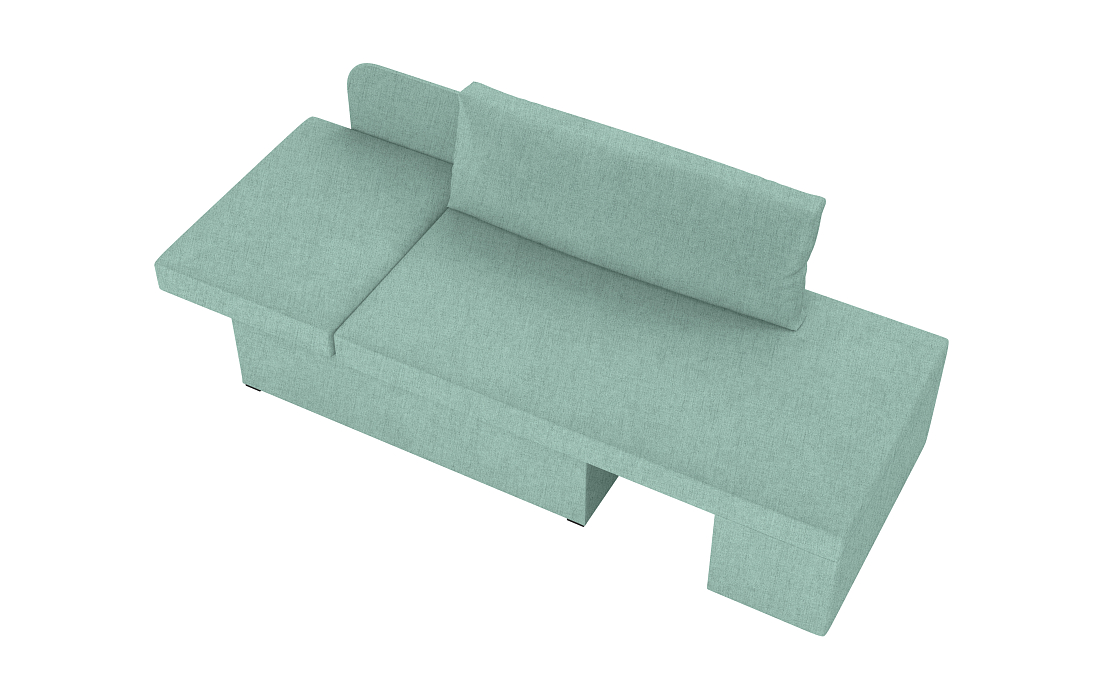 Шони / тахта велюр аврора ментол